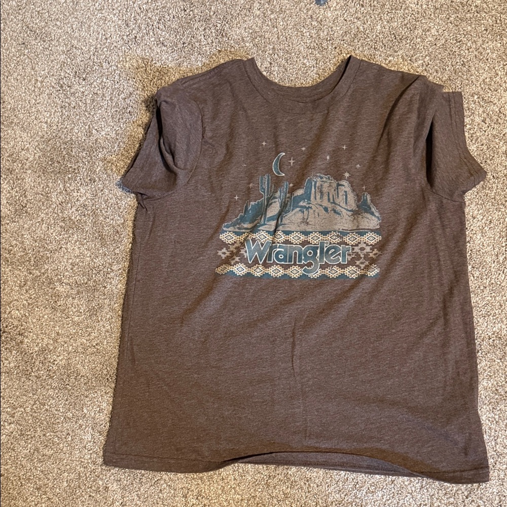 Wrangler Womens Brown Graphic T-Shirt